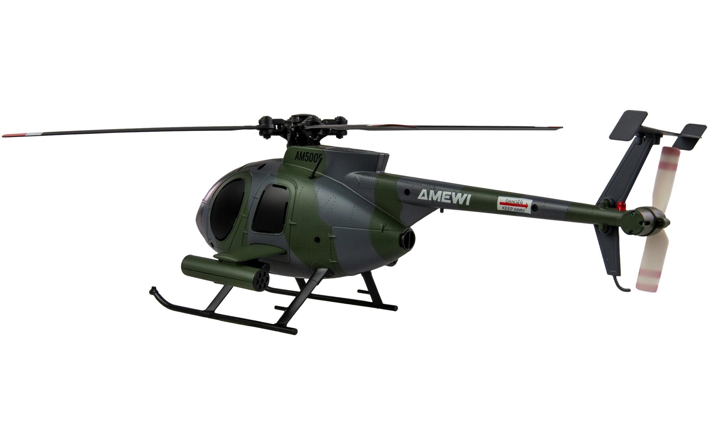 Helikopter Hughes MD500 Militär 4-Kanal 6G RTF<br>RC Helikopter mit Sechs-Achs-Gyroskop
