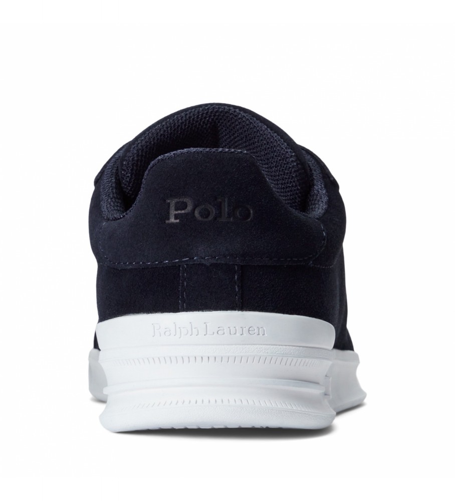 Tênis Ralph Lauren Heritage Court II em couro azul-marinho
