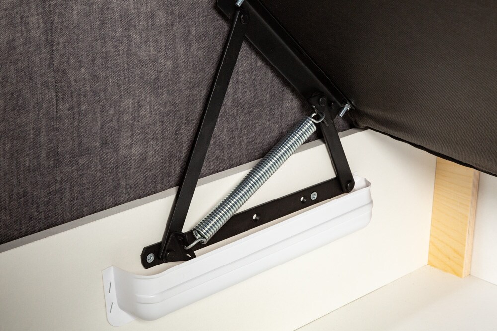 riess-ambiente Boxspringbett SIGNUM - 180x200cm dunkelgrau Samt inkl. Topper Matratzen Bettkasten