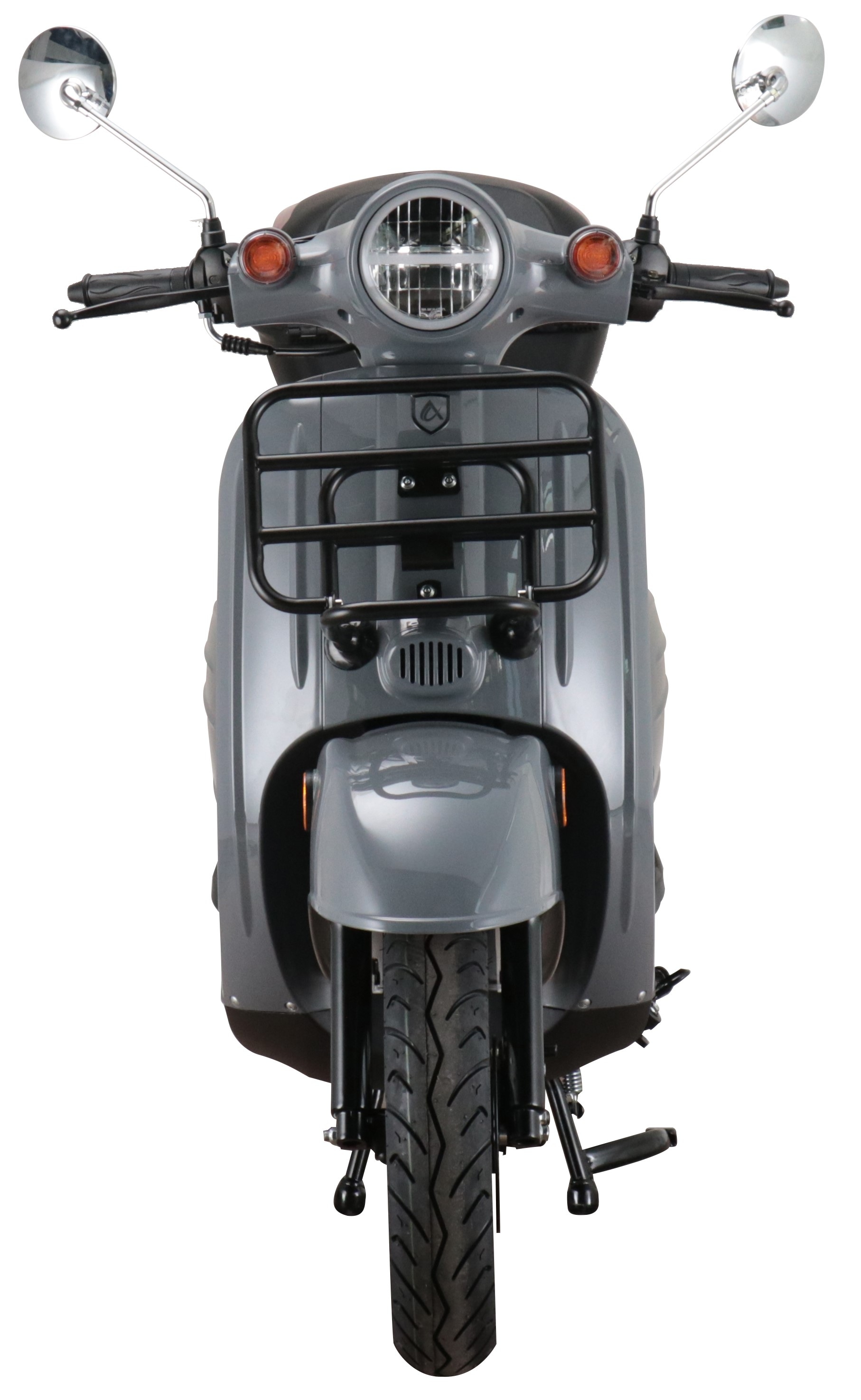Alpha Motors Motorroller Adria 50 ccm 45 km/h EURO 5 grau inkl. Topcase