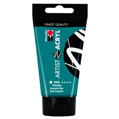 Marabu Artist Acryl, Türkisblau 998, 75 ml