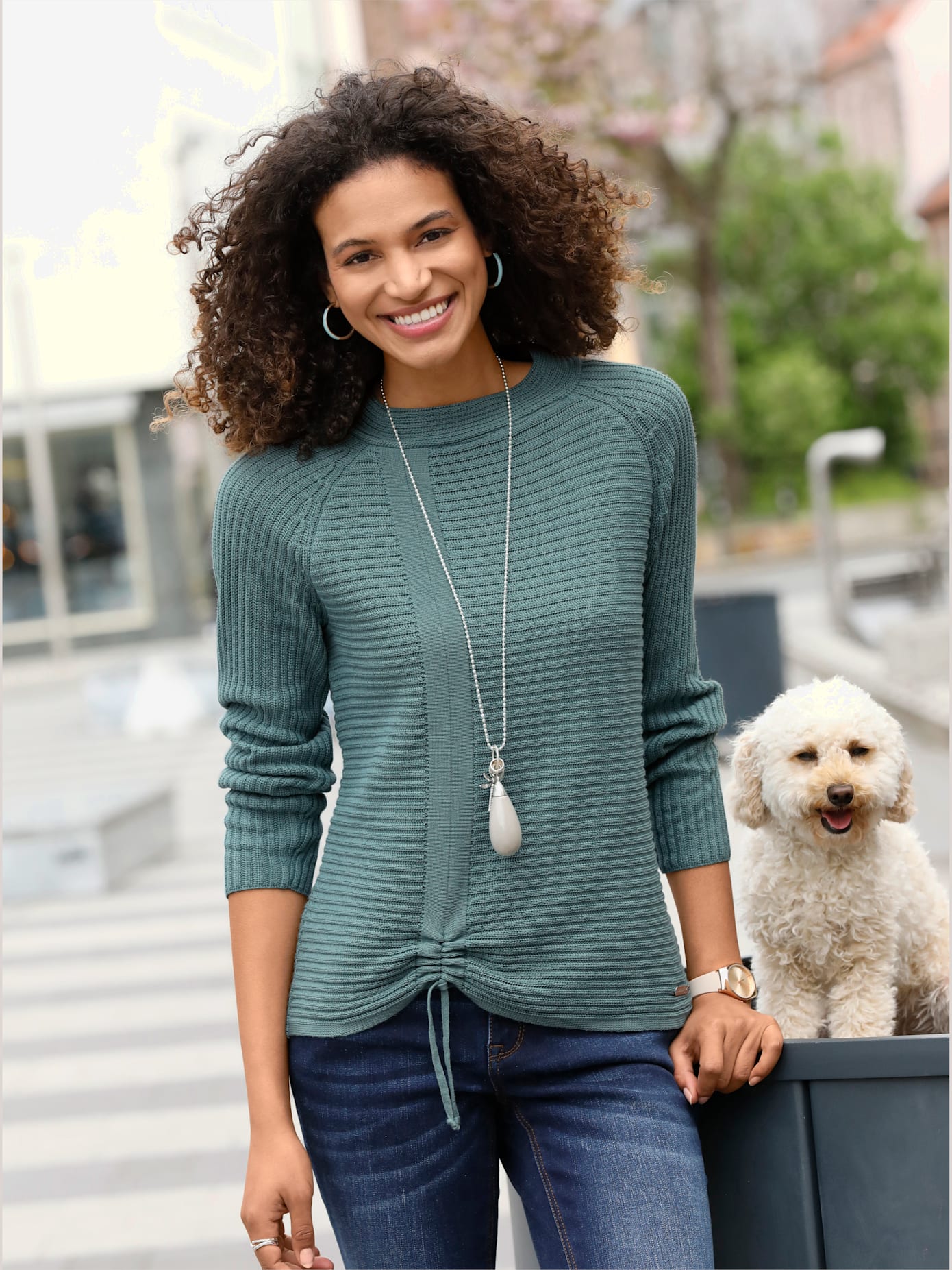 Pull à manches longues 50% coton