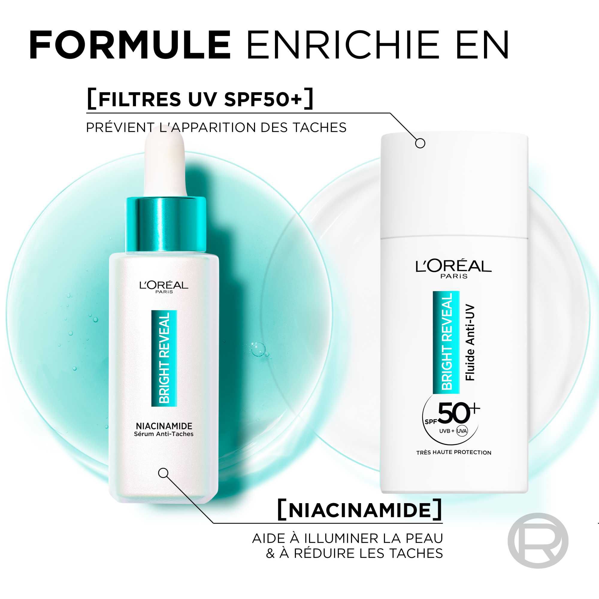 Routine Visage Anti-Taches Niacinamide Bright Reveal - L'Oréal Paris