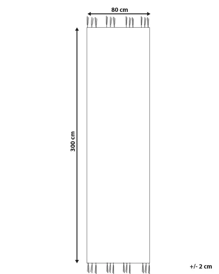 Vloerkleed MRGASHAT Meerkleurig 80 x 300 cm Wol Kelim
