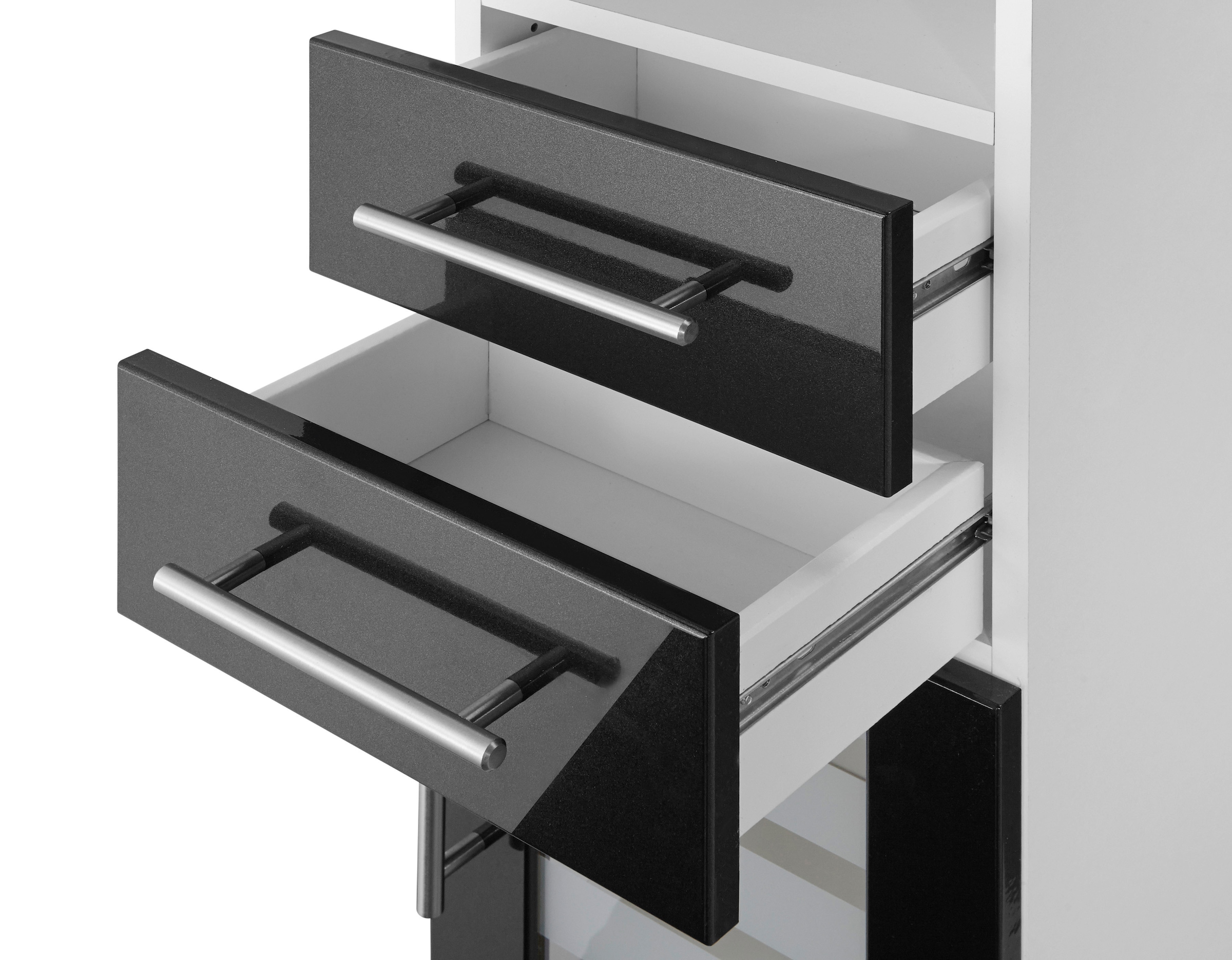 welltime Midischrank »Jaca« Breite 30 cm, mit MDF Hochglanz-Fronten