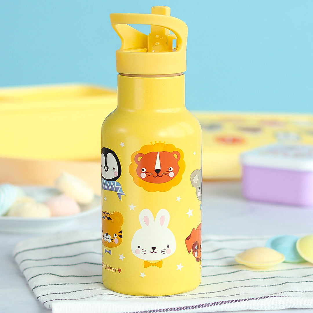 a little lovely company rvs drinkfles dierenvrienden - 350 ml