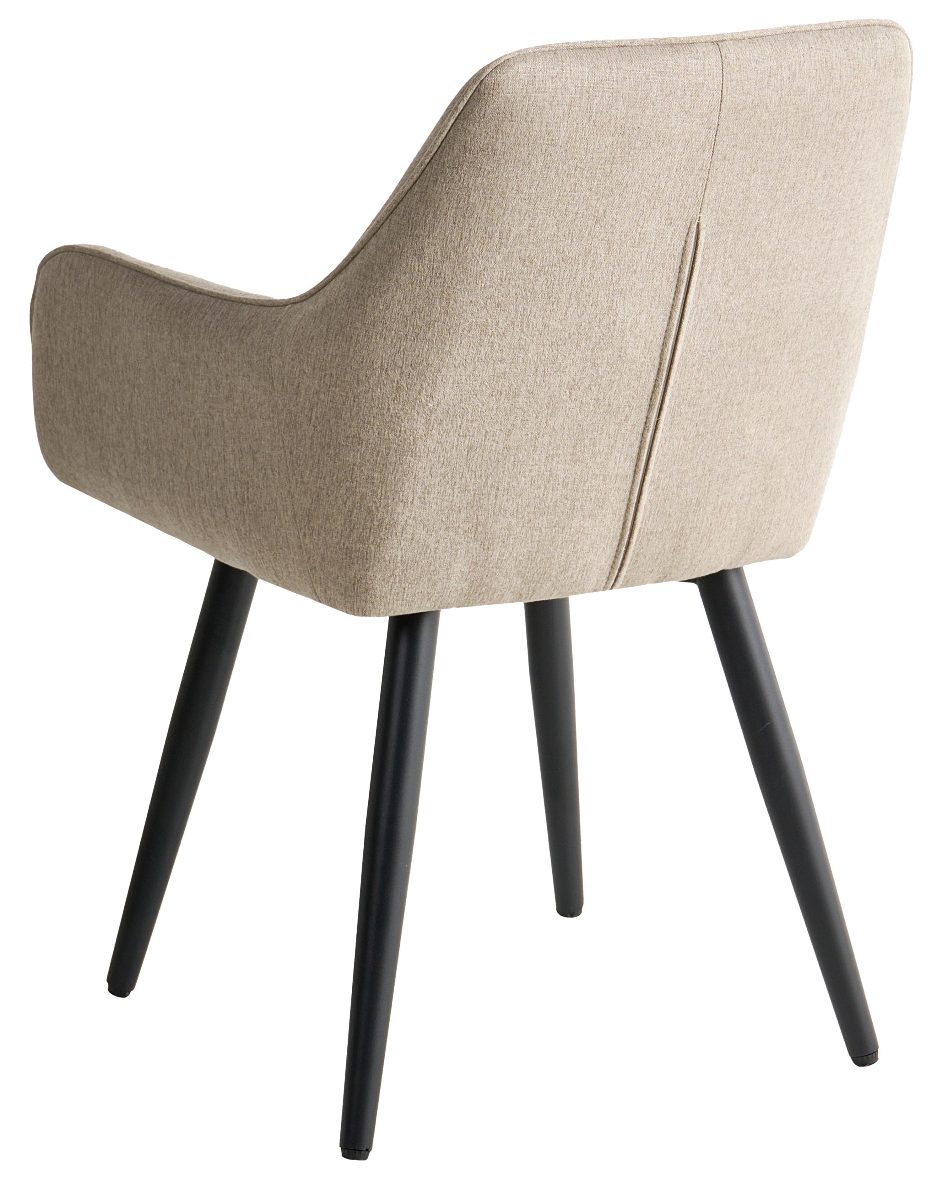 Set van 2 eetkamerstoelen TIRANO Kunstlinnen Beige