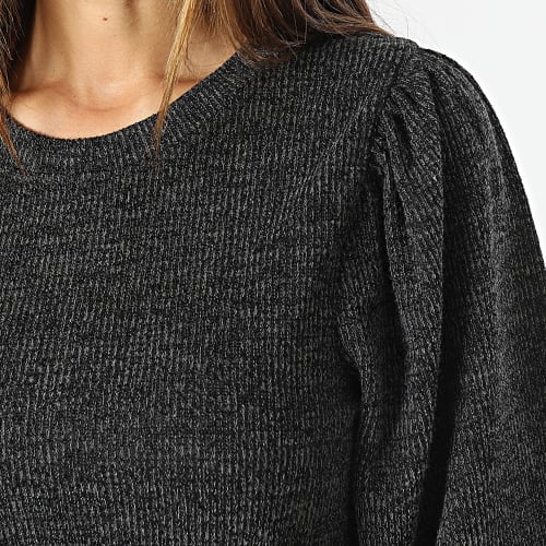 Robe Manches Longues Femme Emma Gris Anthracite Chiné