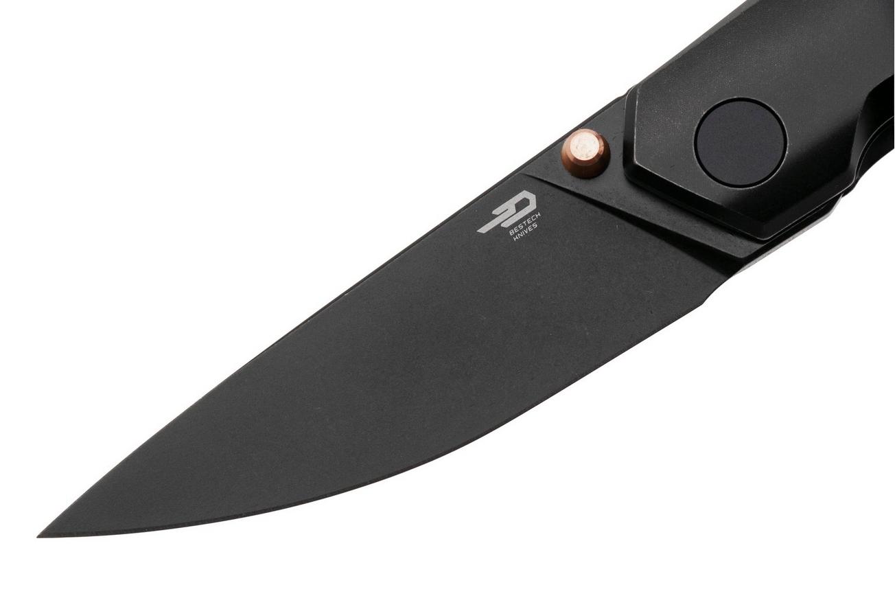 Bestech VK-KUZE BT2504C Blackwashed MagnaCut, Blackwashed Titanium, zakmes, Vulpex Knives design