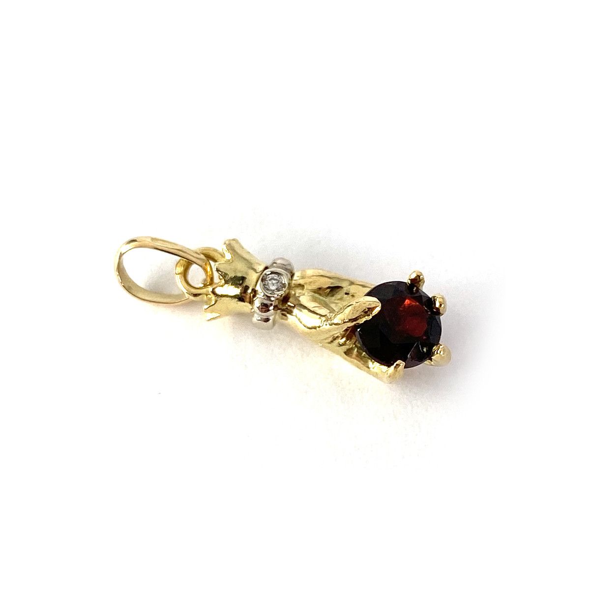 Pendentif d'occasion or 750 jaune grenat