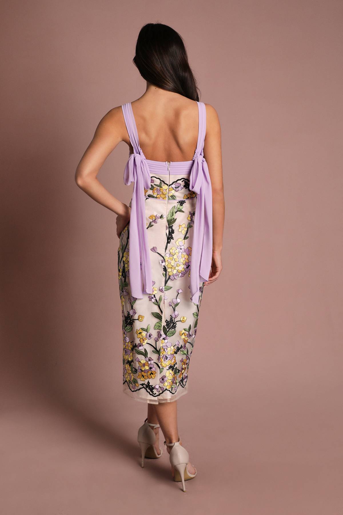 Coast Robe Midi Fourreau À Broderie Florale Coast Muse
