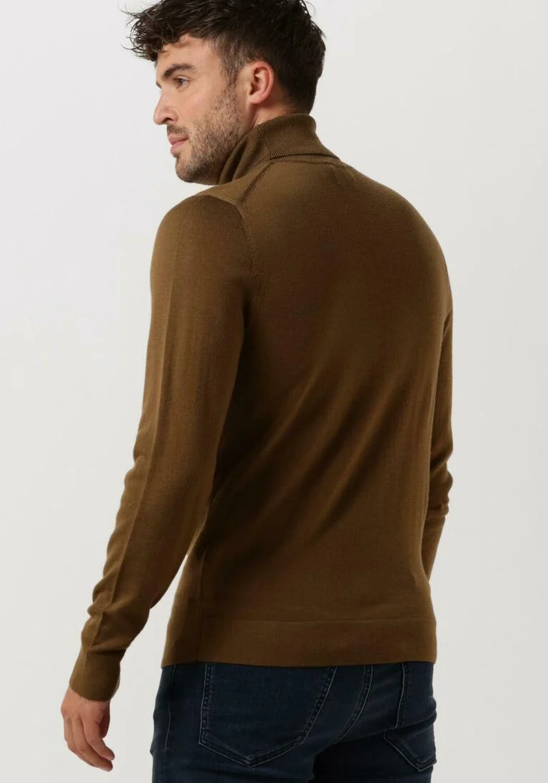 CALVIN KLEIN groene calvin klein coltrui superior wool turtle neck