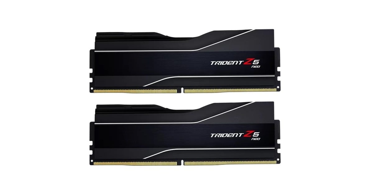 G.Skill64 GB DDR5-6000 Kit werkgeheugen  (Zwart, F5-6000J3238G32GX2-TZ5N, Trident Z5 NEO, AMD EXPO)