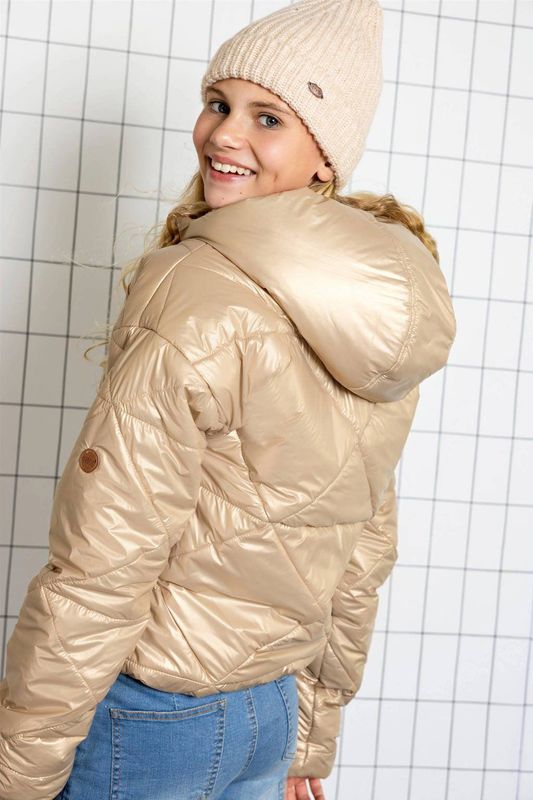 NoBell - Buffer Short Hooded Jacket - Bruin - Tussenjas