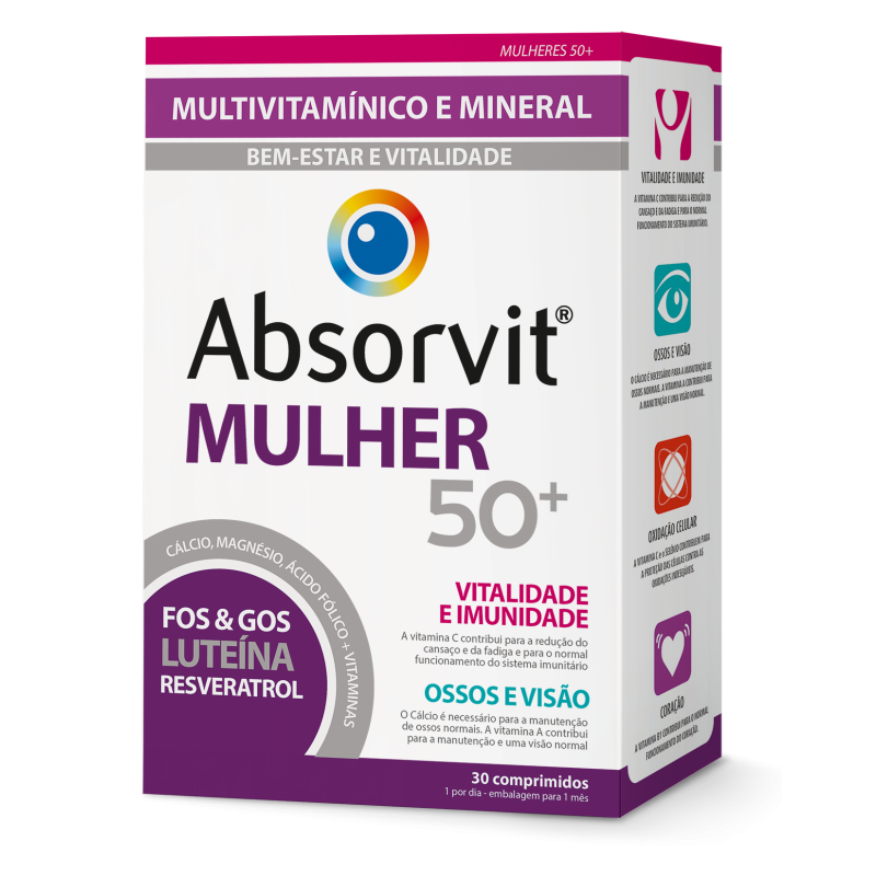 Absorvit Mulher 50+ Comp X30 comps,   comps