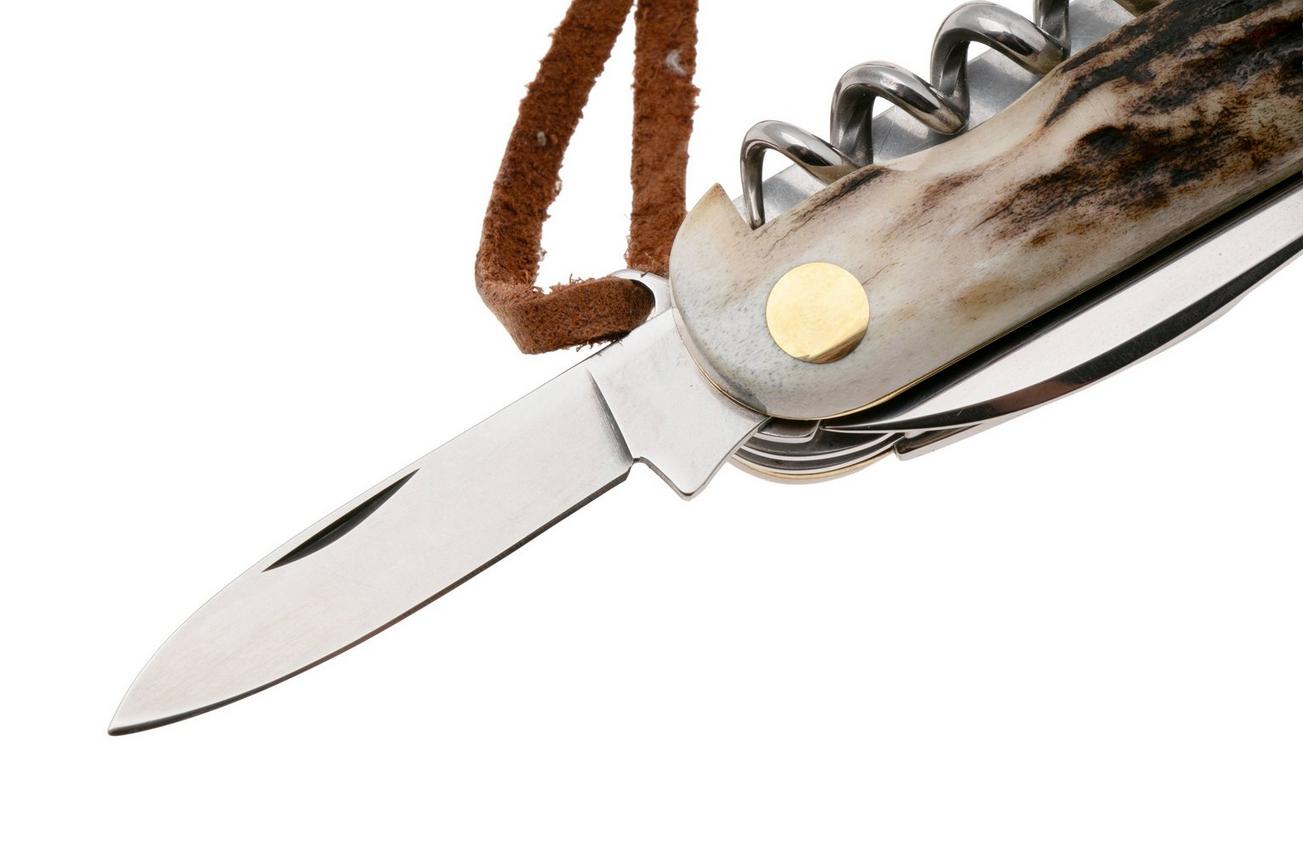 Fox Knives Venatores 226-8-SCE, M390 Deer Horn 8 Tools, Zwitsers zakmes