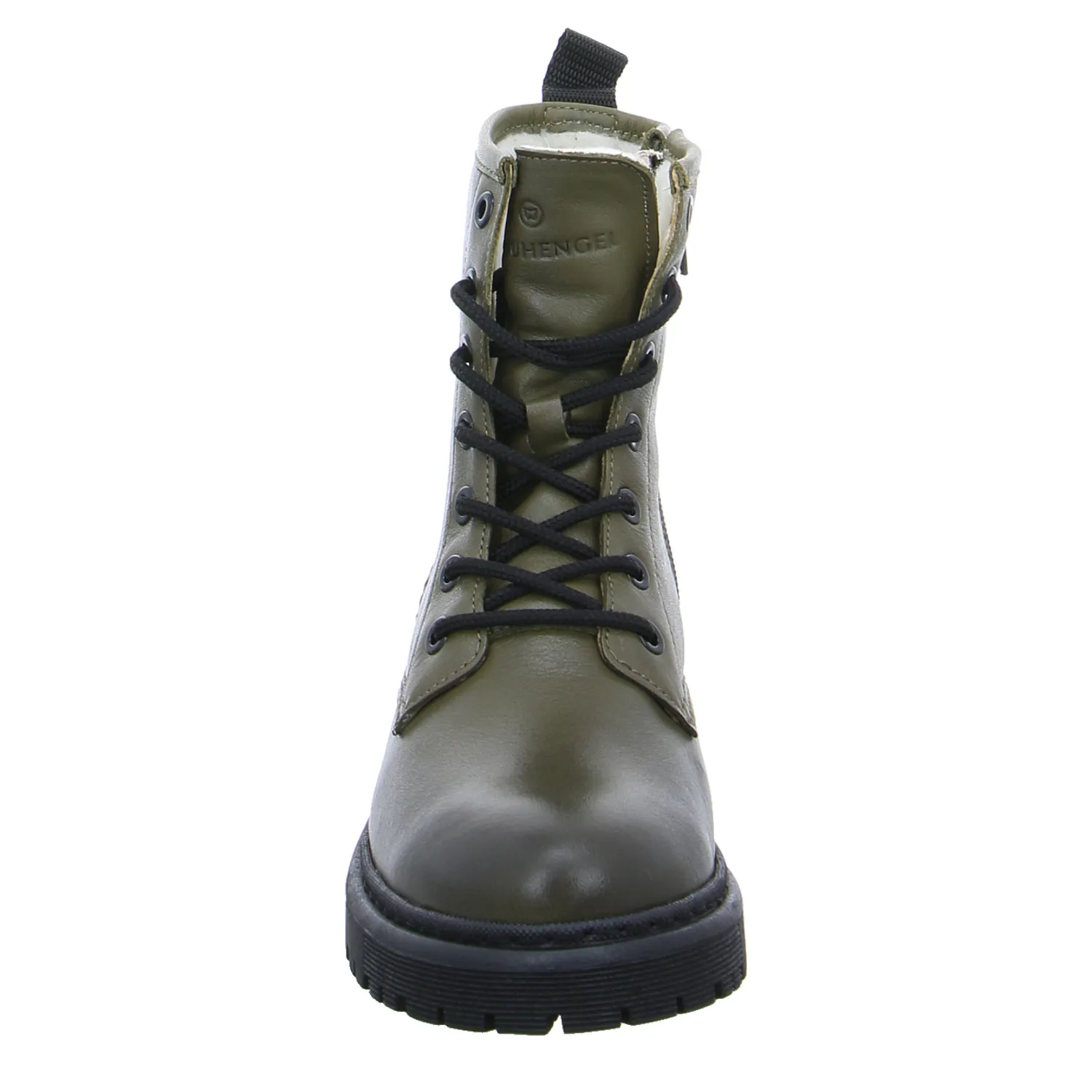 SCHUHENGEL Boot Olive Leder  mit Wollfutter