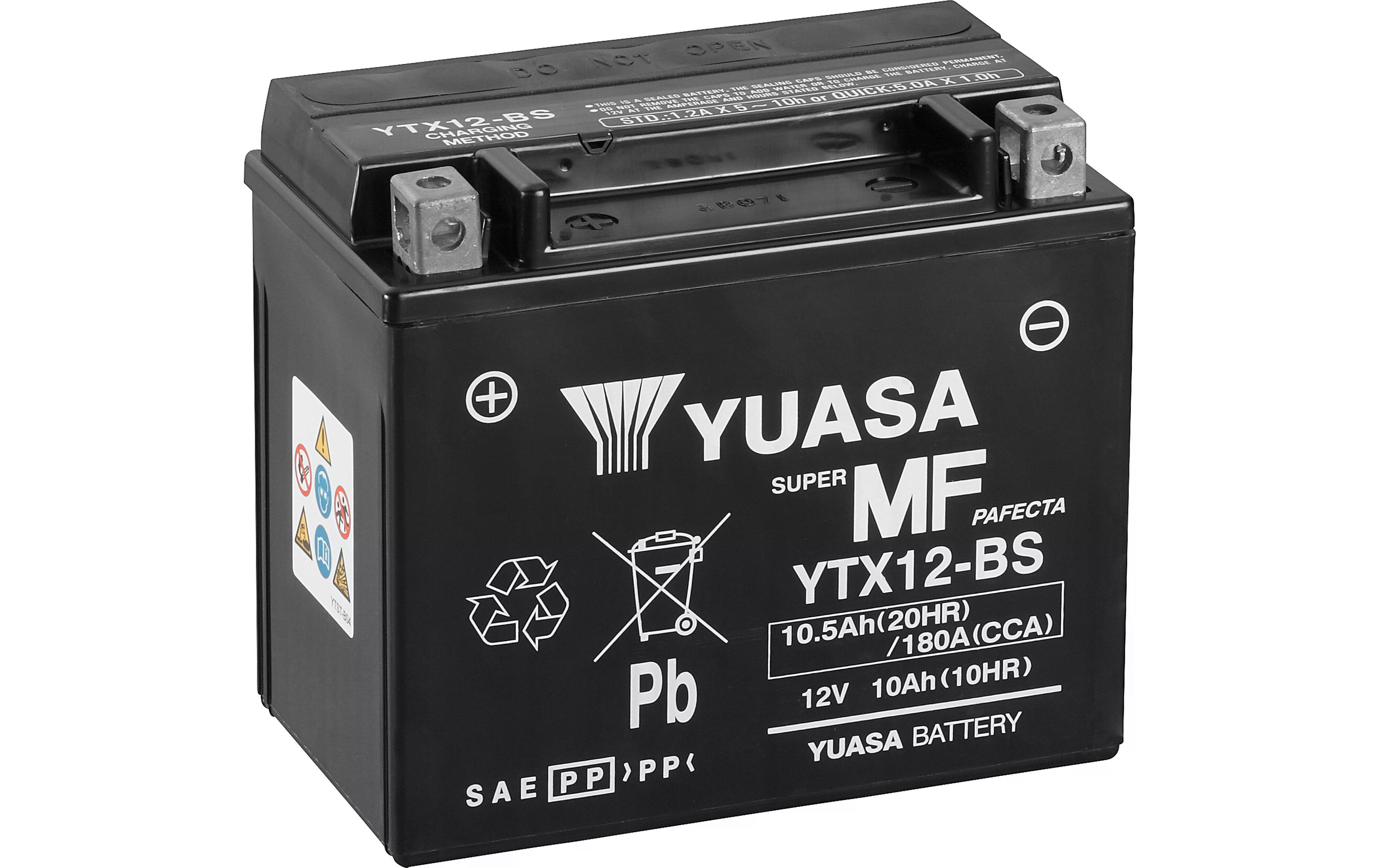 Motorradbatterie AGM 12V/10.5Ah/180ABlei (Pb) Starterbatterie