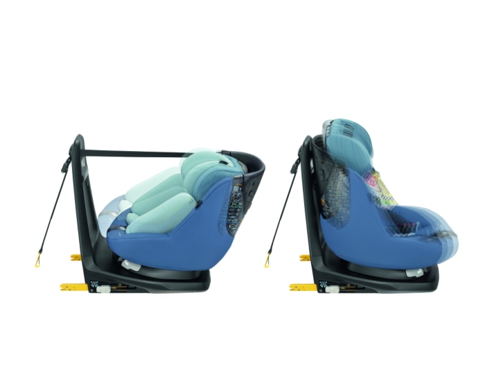 AxissFix Plus 0 - 4 Y  45 - 105 cm  0 - 19 kg    i-Size safety |    360° swiveling seat |    Grows with baby from birth to 4y |    Rearward & forward-facing travel |