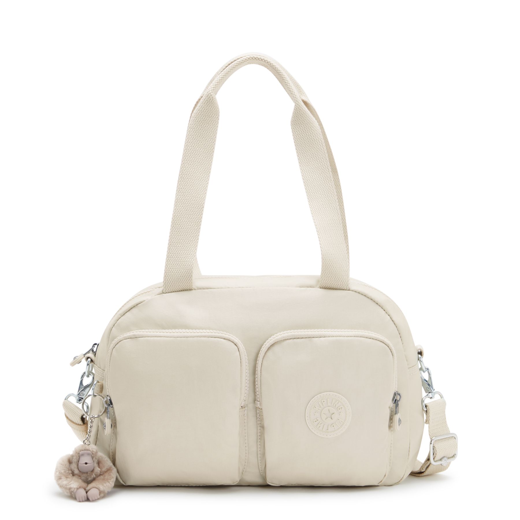 COOL DEFEA Sac Épaule Taille Moyenne avec Sangle Détachable - Beige Pearl