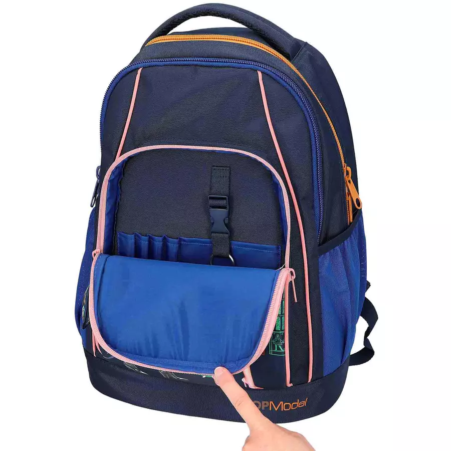 Depesche Schulrucksack City Girl TOPModel 25 x 33 x 44 cm dunkelblau