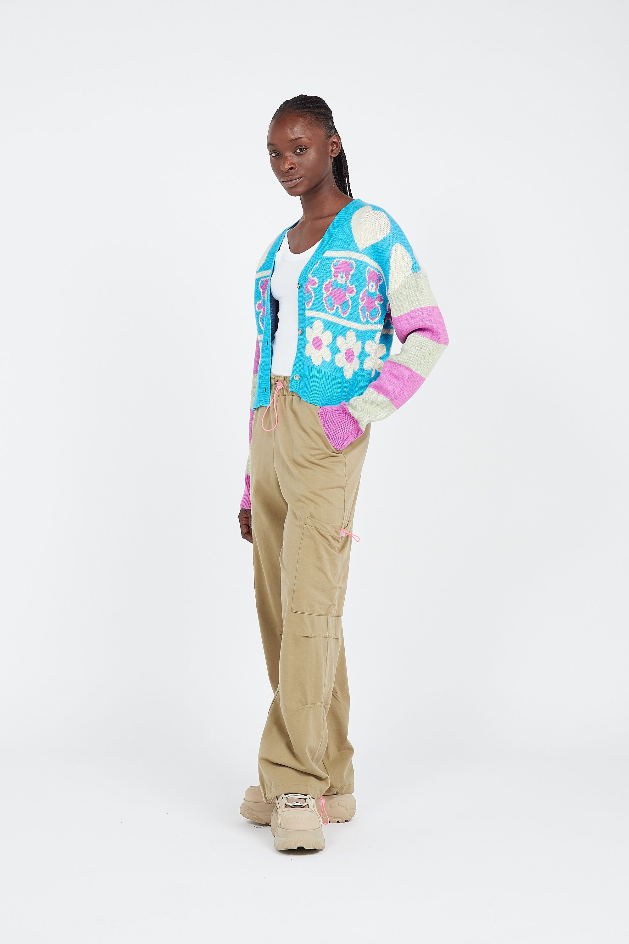 NEW GIRL ORDER cargo NGO PARACHUTE  Kaki