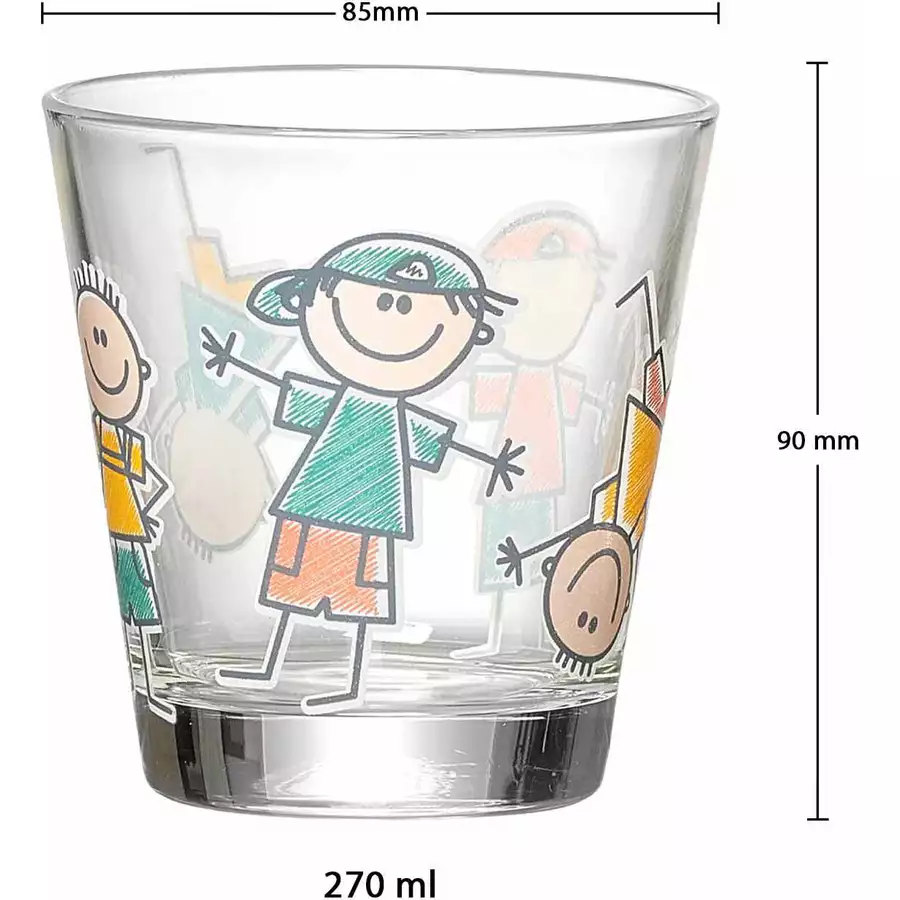 Ritzenhoff & Breker GmbH & Co. KG Trinkgläser Boys & Girls BEST FRIENDS 270 ml 6er Set bunt