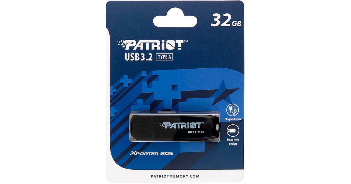 PatriotXporter Core 32 GB usb-stick  (Zwart)