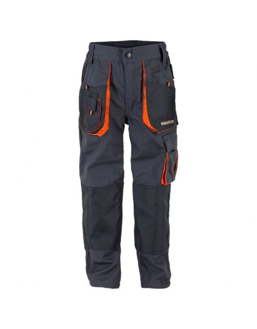 Terra Trend Job Heren Werkbroek - Werkkleding - Donkergrijs Zwart Oranje D Gr \/Zw\/Or 46