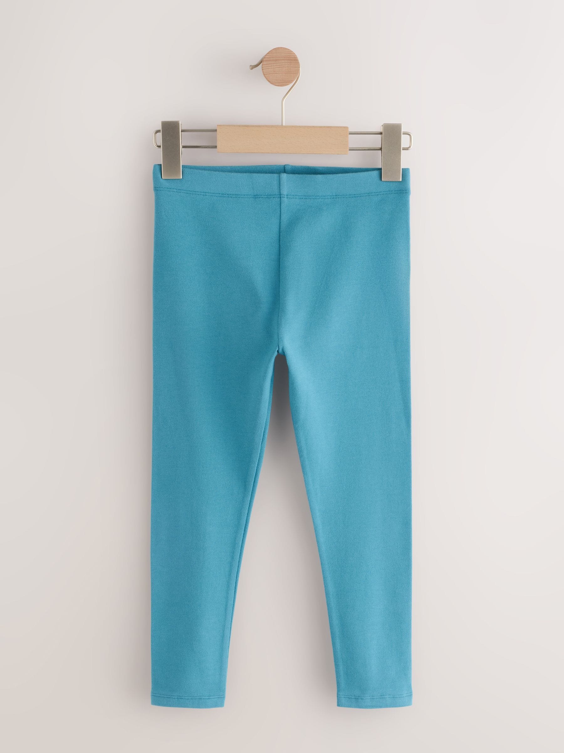 Marineblauw/roze regenboog-eenhoorn - Verpakking van 5 leggings (3-16 jr)