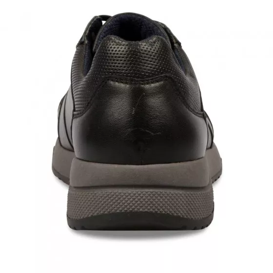 Baskets NOIR DENIM SIDE CUIR