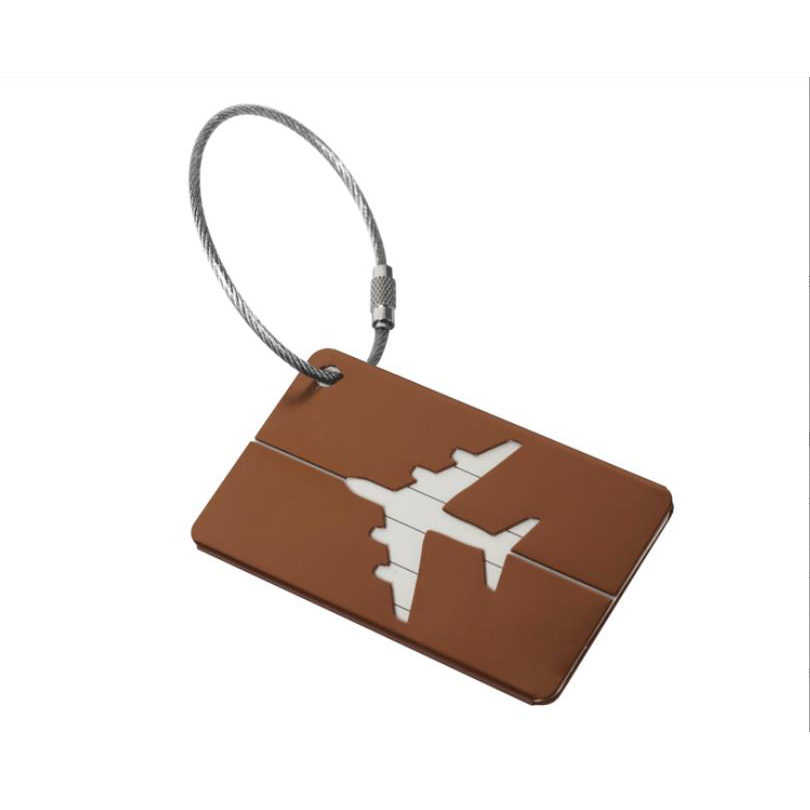 (11er Set) Aluminium Kofferanhänger Gepäck Etiketten Luggage Tag mit Adressschild - Bunt