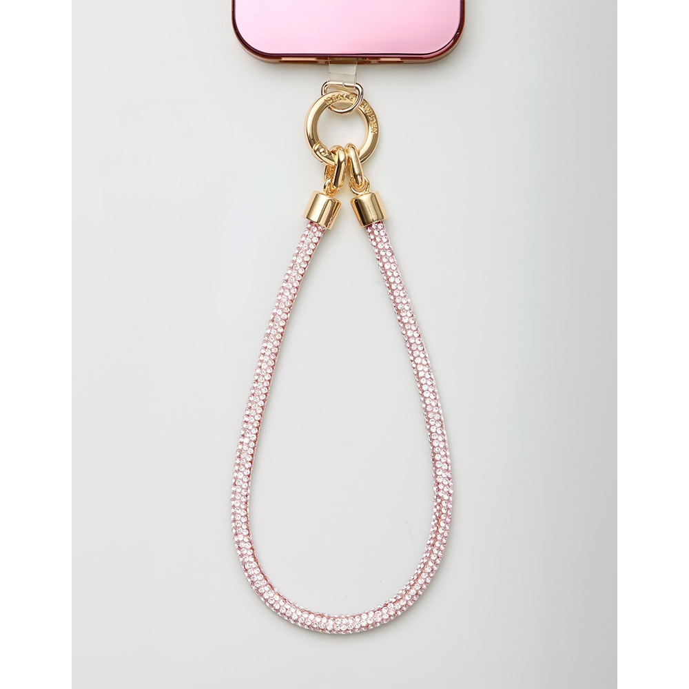 (17.5cm) Universal Handy Kette Phone Charms Schmuck Anhänger Handgelenkschlaufe (IDCW-576) - Wristlet Cosmic Glam Black