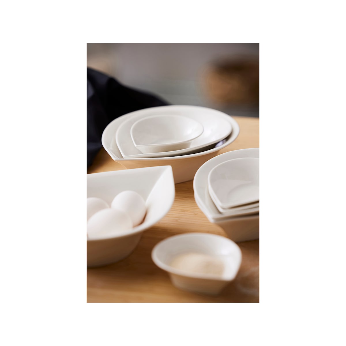 Blomsterbergs Dropshaped bowl 13 cm 4 pcs White