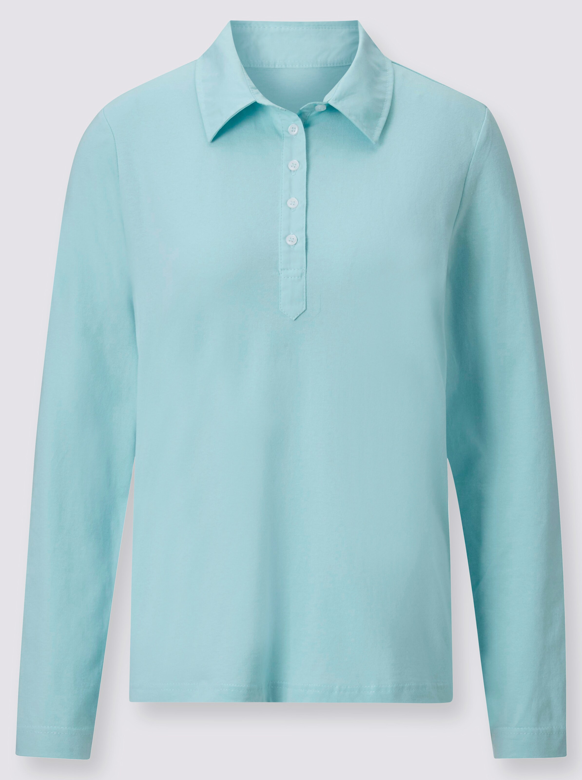 Langarm-Poloshirt
