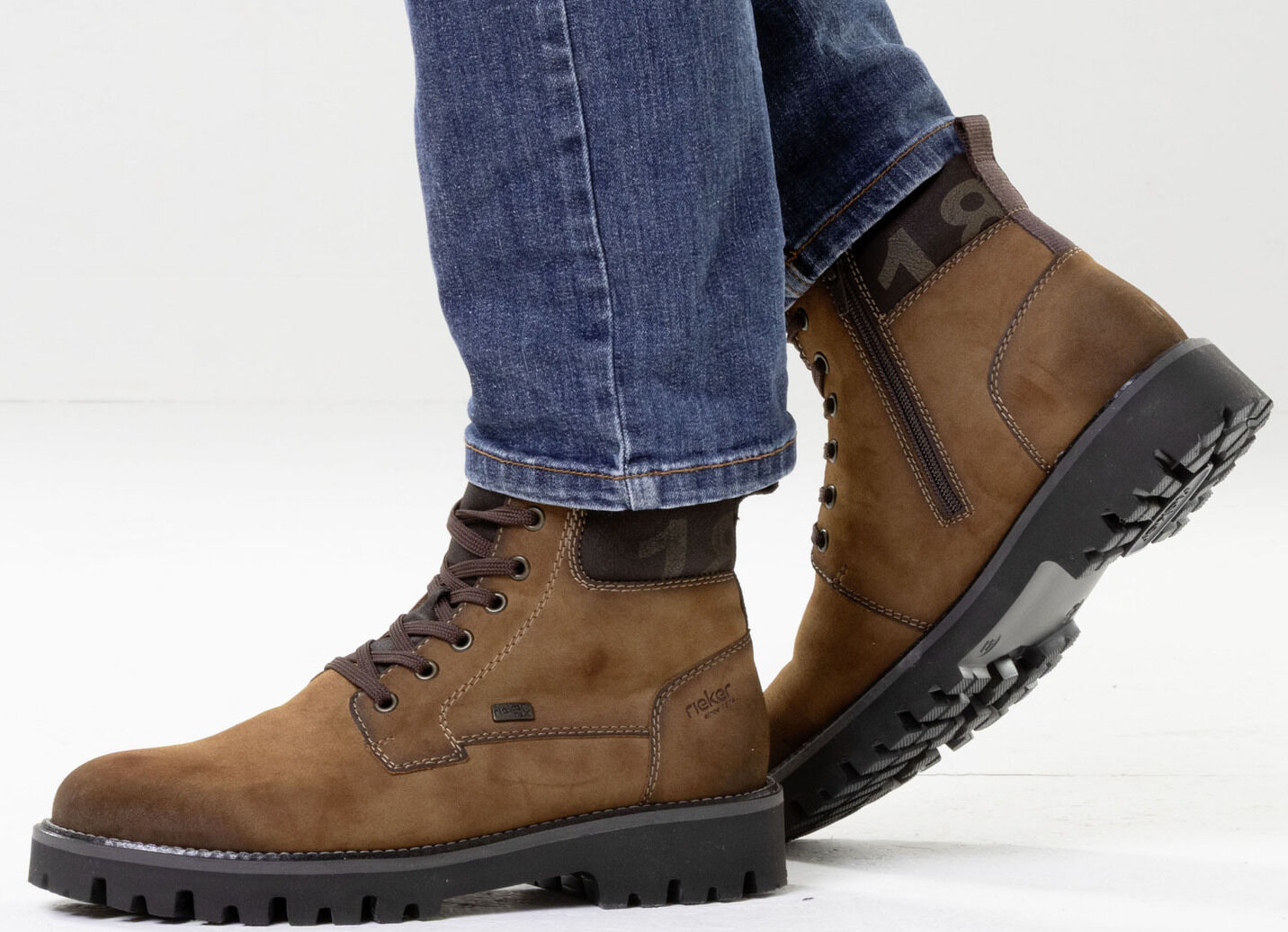 Rieker, gefütterte Herren-Boots, Winterschuhe, Weite H, mit Reissverschluss