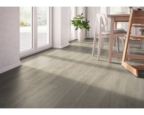 GREEN VINYL vinylvloer, witte eiken landelijke plank, klikverbinding, 1290 x 173 x 3,8 mm