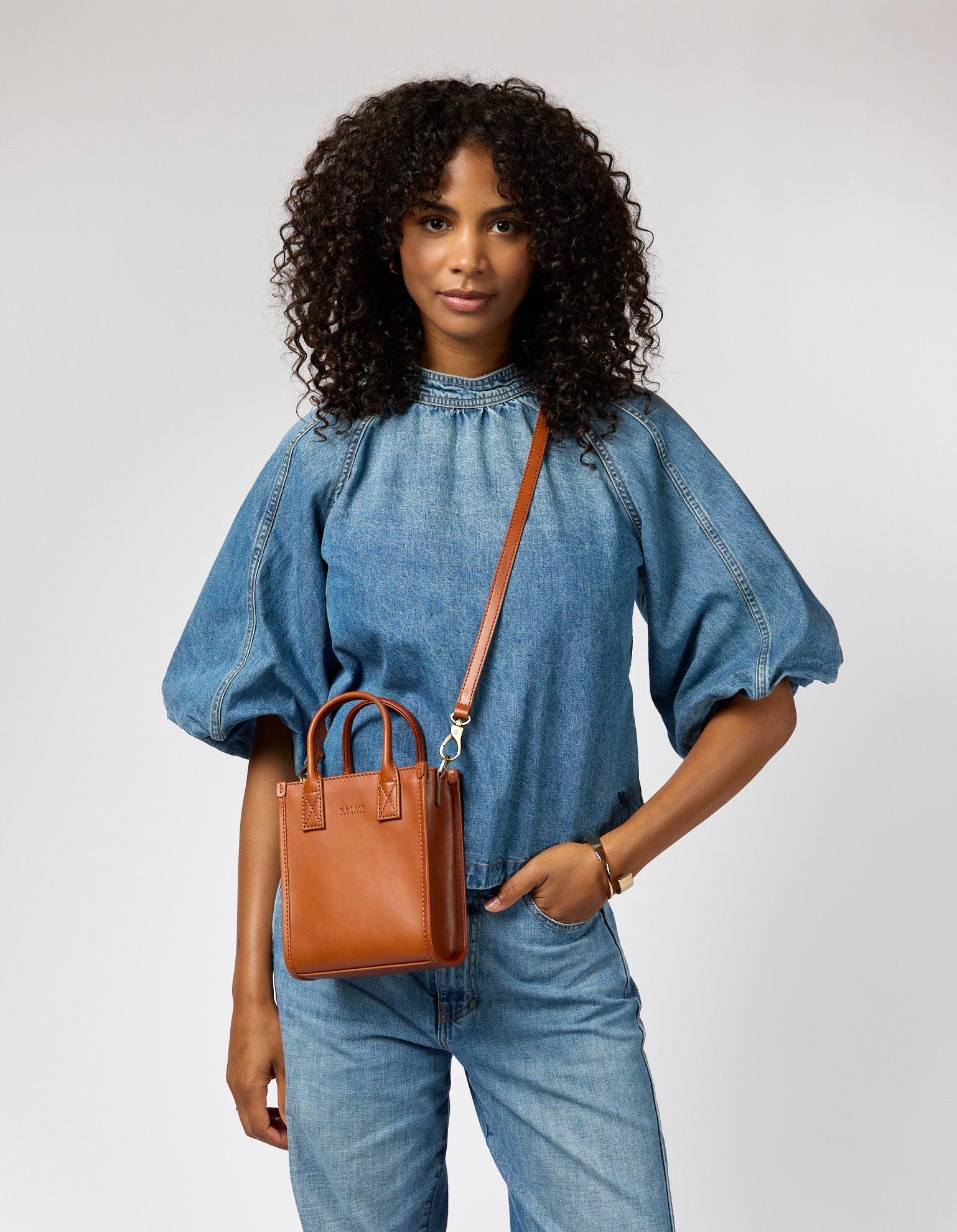 Jackie Mini - Cognac Classic Leather