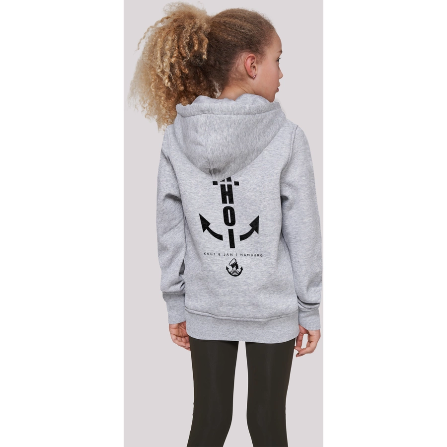 F4NT4STIC Hoodie Ahoi Anker Knut & Jan Hamburg heather grey