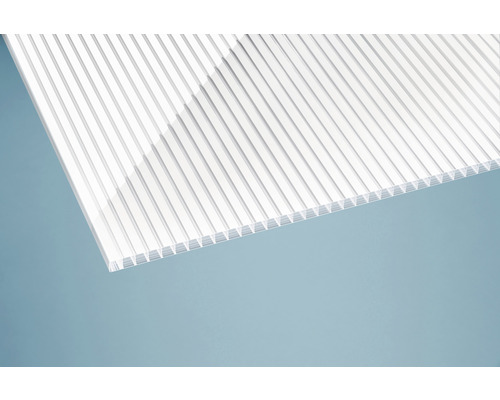 Gutta Premium polycarbonaat terrasoverkapping, wit gestreept, 309 x 306 cm, antraciet