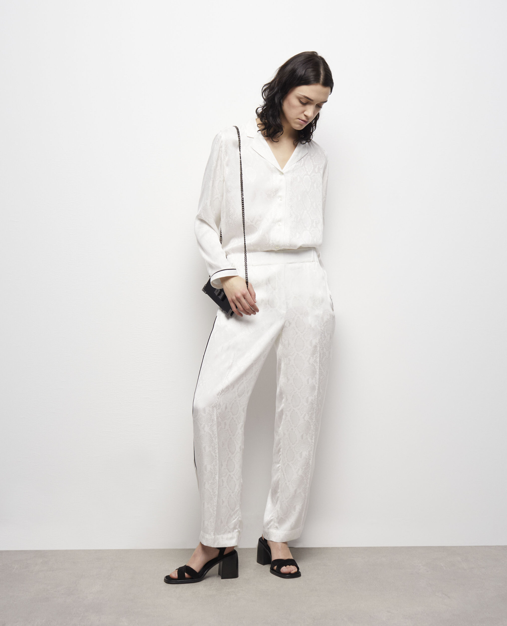 Chemise python blanc