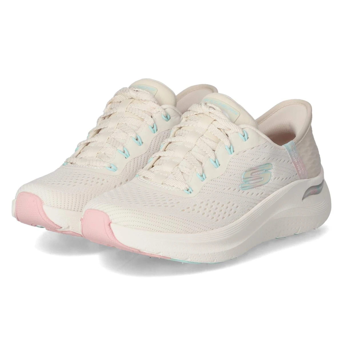 SkechersLow Sneaker EASY CHIC - Natural/Pink
