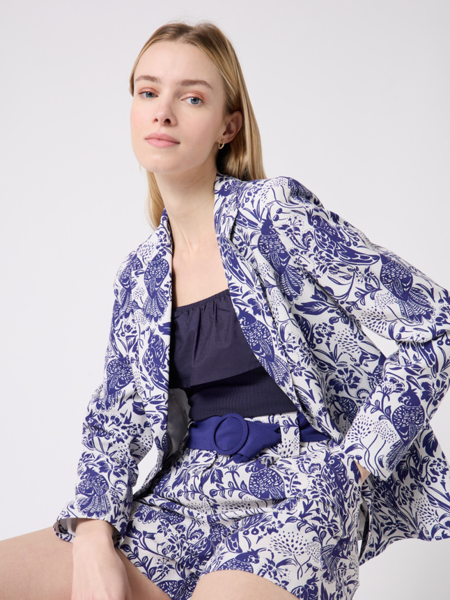 Veste tailleur imprimée