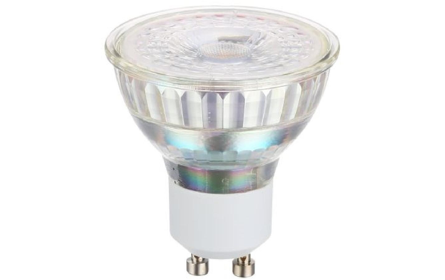 Lampe 5 W GU10 WarmweissLED-Leuchtmittel aus klarem Glas