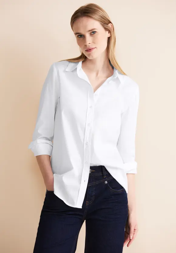 Office Longbluse - White