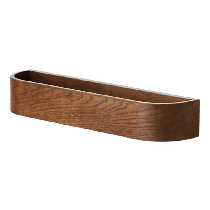 Audo Copenhagen Etagère avec patères Epoch en bois | Chêne Foncé