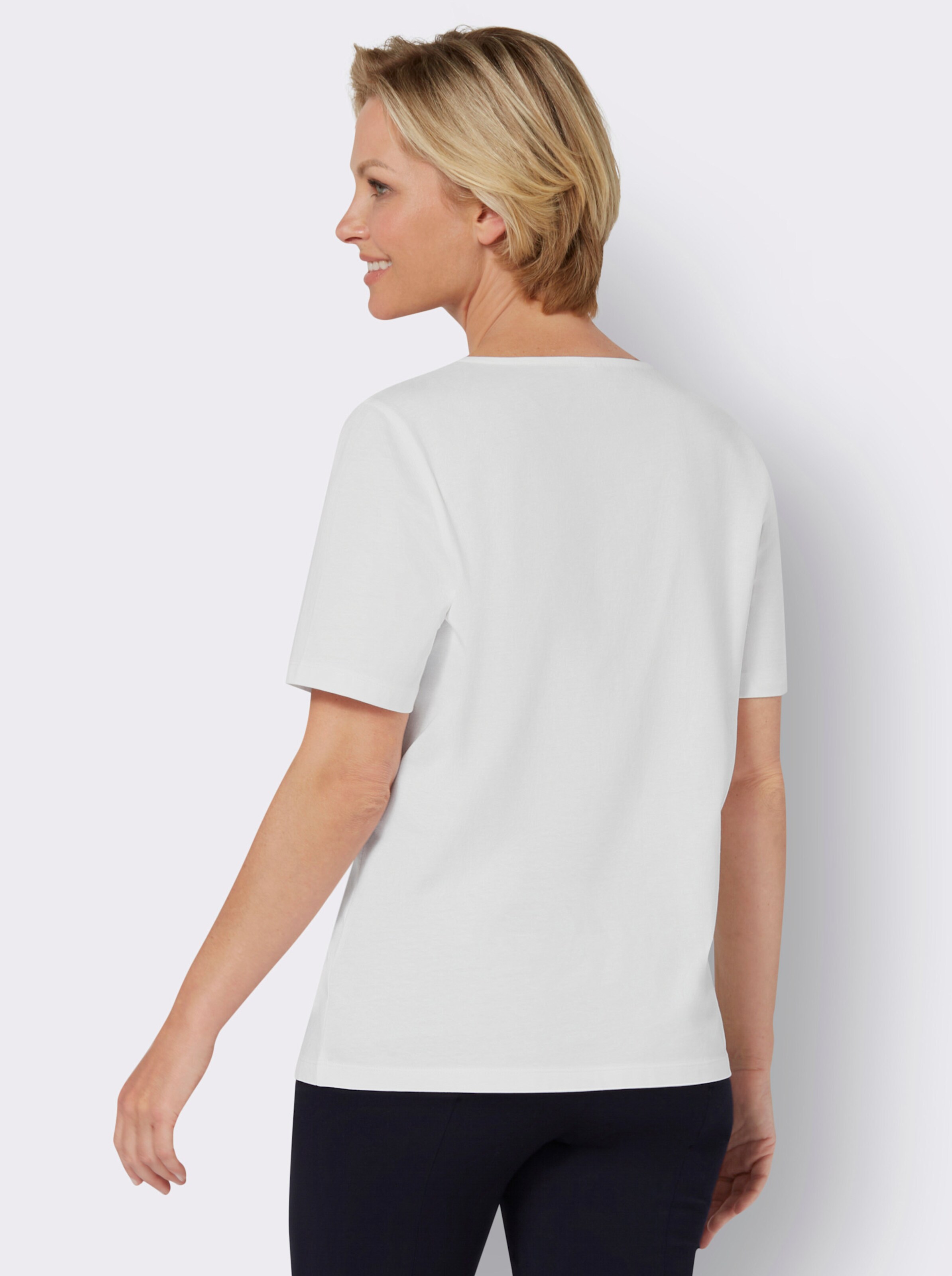 Rundhals-Shirt