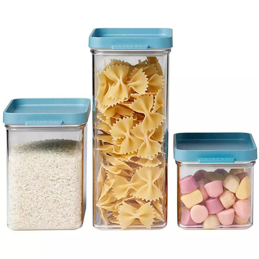 Mepal Vorratsdosen-Set Omnia 700 + 1100 + 2000 ml 3er Set türkis