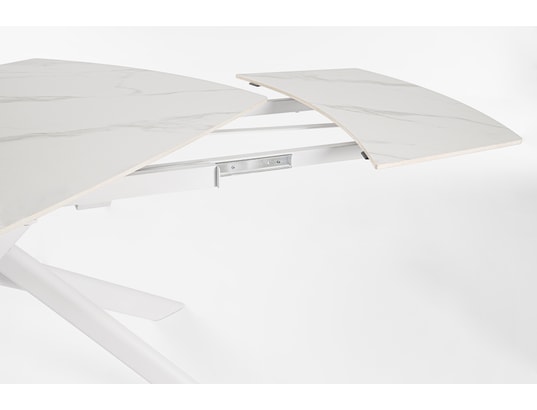 CONCEPT1 - Table de salle à manger Joakim blanc 160/240 x 90 x h75 cm