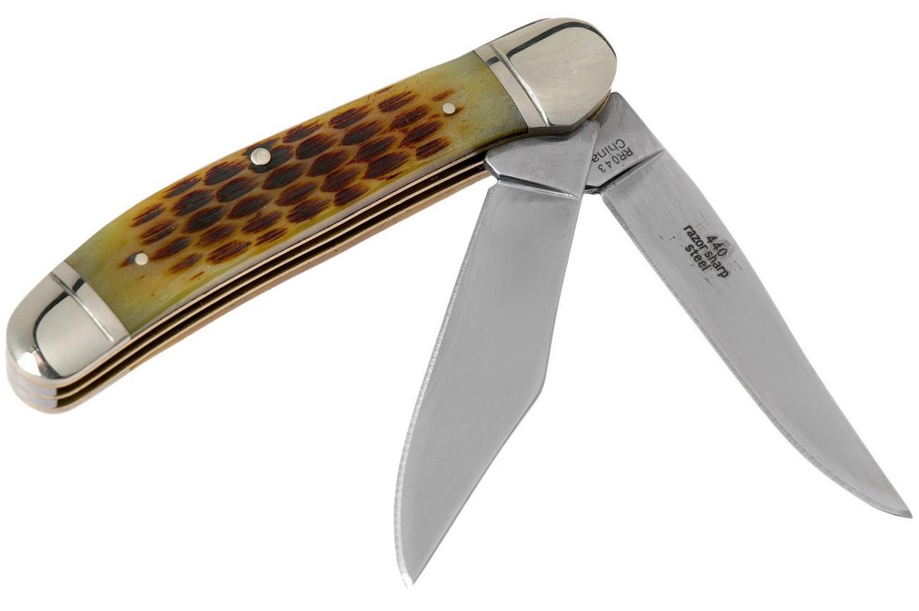 Rough Ryder Copperhead Amber Bone RR043 slipjoint zakmes
